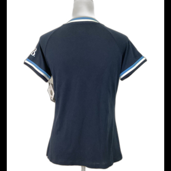 New Era T-Shirt Women’s Size Medium Color Navy Tampa Rays Graphic Tee - Picture 3 of 11